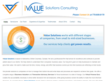 Tablet Screenshot of ivaluesolutions.com